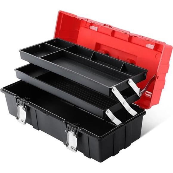 🛠️ 3-Layer Folding Toolbox – Large Capacity, Durable & Lockable Storage Box ✨ - Picture 7 of 7